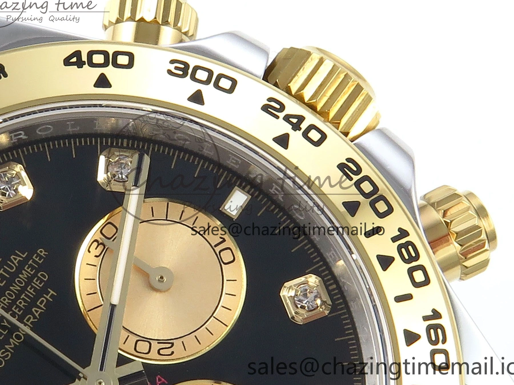 Best AAA Replica Sites Daytona SS YG 126503 on Dial FastDry Edition 736 Best Braclet YG Black 1:1 SH APSF 1228